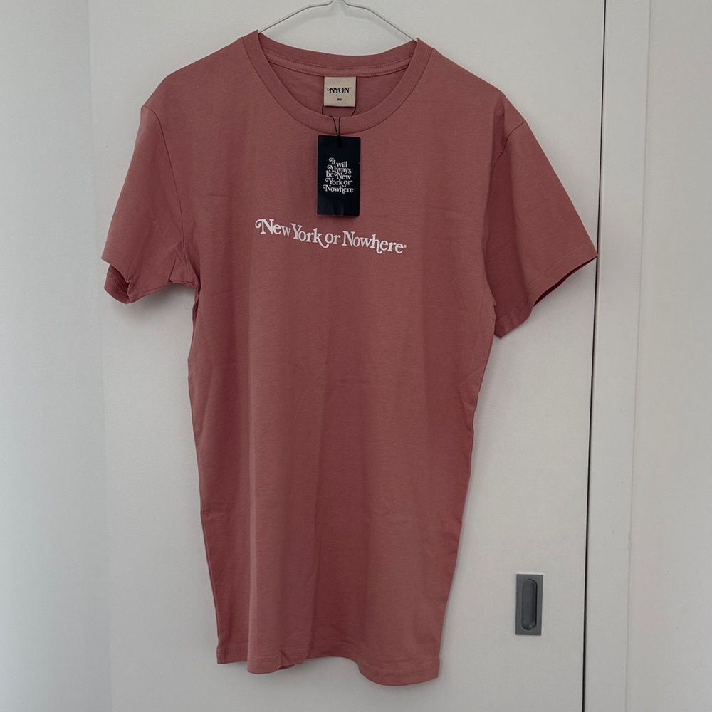 New York or Nowhere NYON Pink T-Shirt Medium